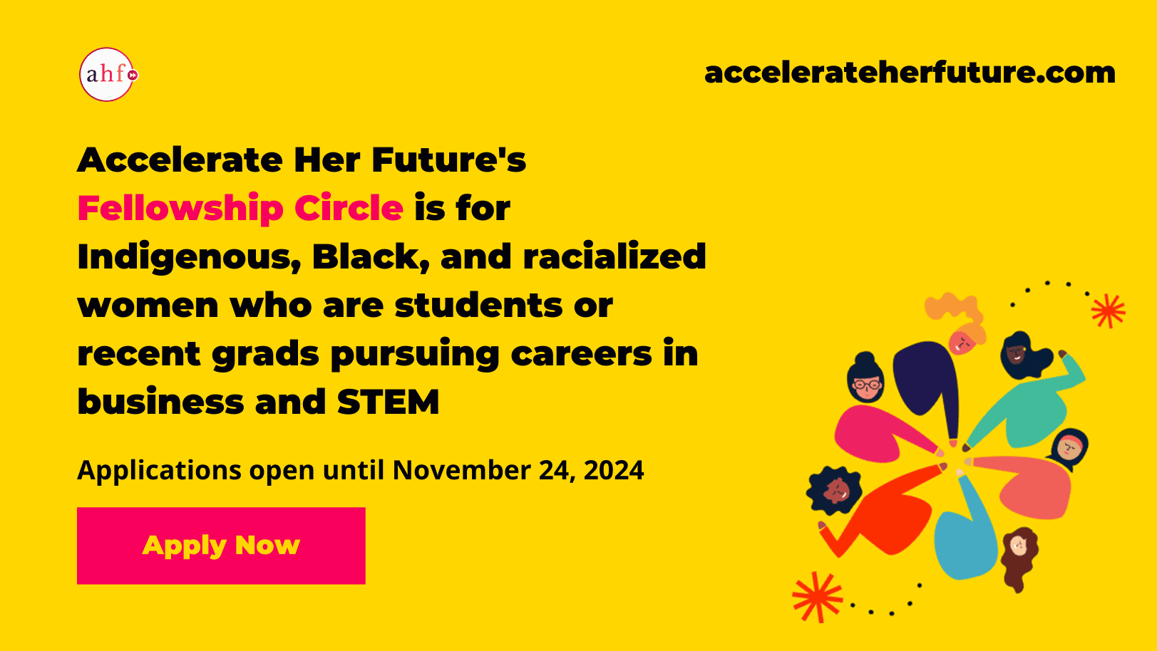 Promotional Flyer for Accelerate Her Future