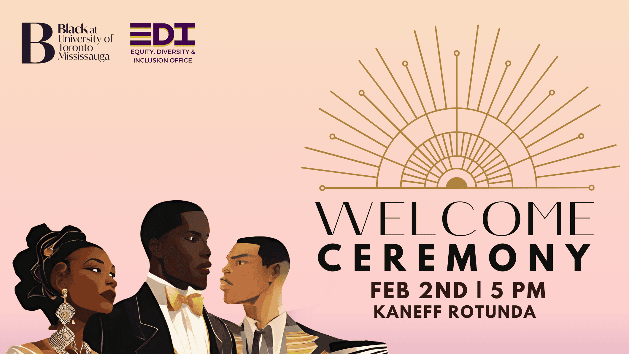 Black History Month Welcome Ceremony Graphic
